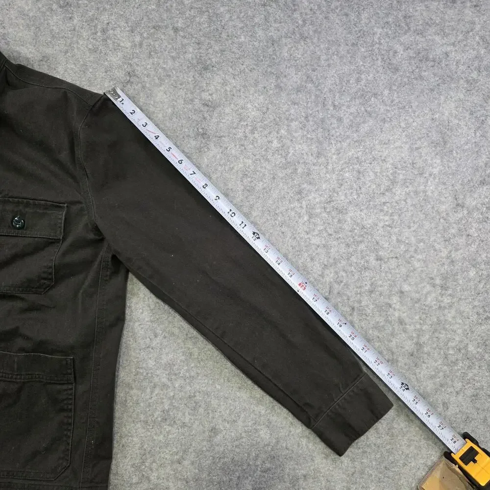 Everlane Jacket Mens Small Black Cotton Chore Utility Field‎ Pockets Workwear
